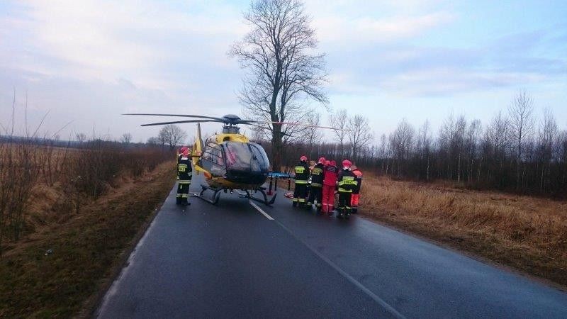 Wypadek między Gromadką a Wierzbową. 29-letnia Ukrainka w ciężkim stanie