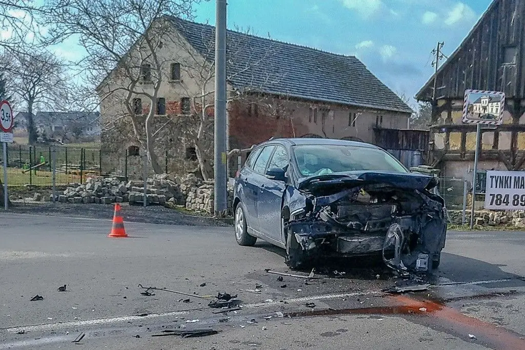 Wypadek w Łaziskach