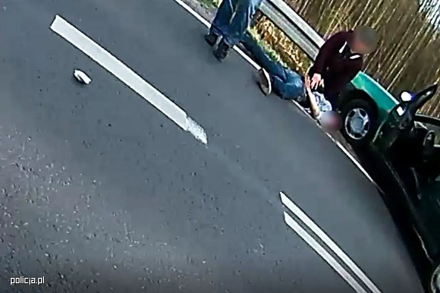 Pijany Rosjanin staranował autem 33-letnią rowerzystkę. Wstrząsające nagranie!