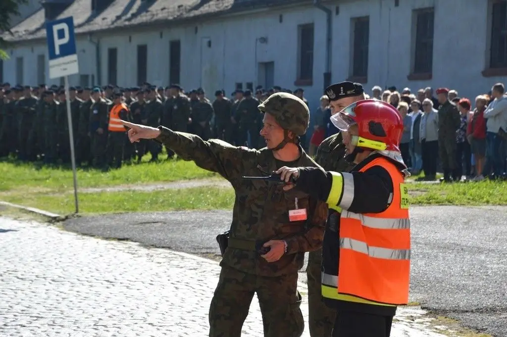 Alarm pożarowy w 23 Śląskim Pułku Artylerii