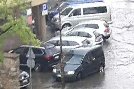 Oberwanie chmury nad miastem - ul. Zgorzelecka