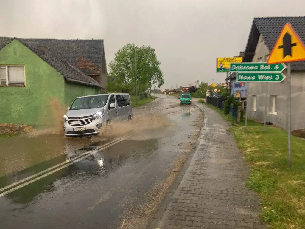 Oberwanie chmury nad Kraśnikiem
