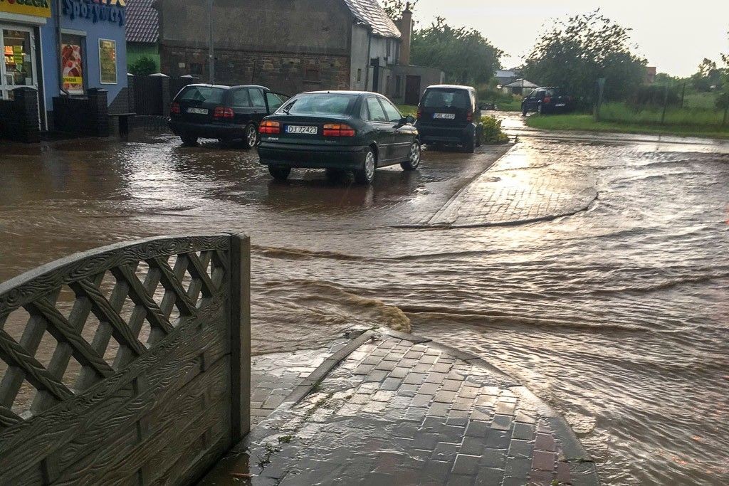 Oberwanie chmury nad Kraśnikiem