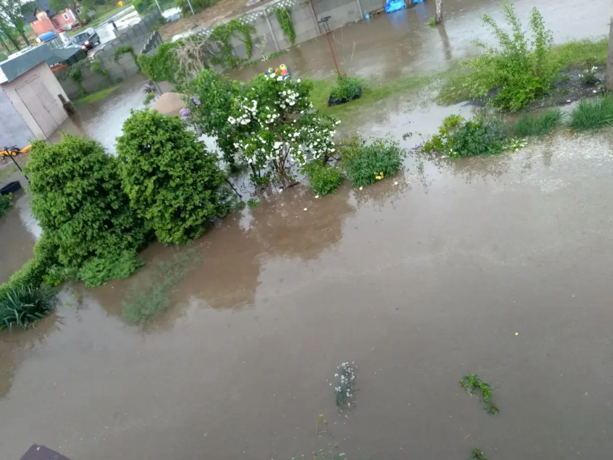 Zalane podwórka w Kraśniku Dolnym