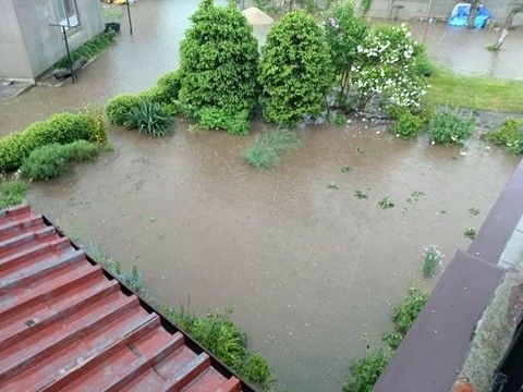 Zalane podwórka w Kraśniku Dolnym