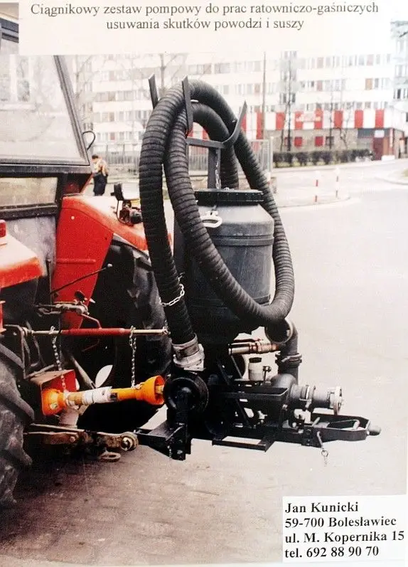 Pompa zamontowana na traktorze