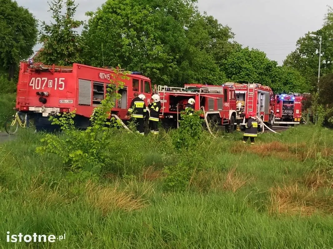 Pożar budynku w Brzeźniku