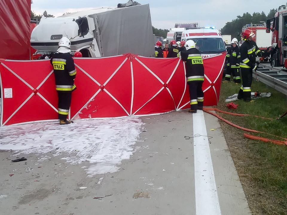 Śmiertelny wypadek na A18. Kierowca busa zginął na miejscu