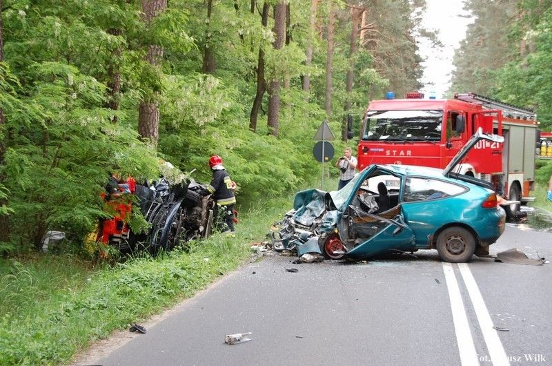 Wypadek za Dobrą k. Bolesławca