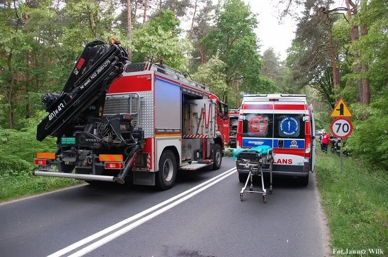 Wypadek za Dobrą k. Bolesławca
