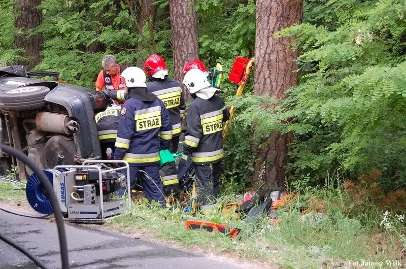 Wypadek za Dobrą k. Bolesławca
