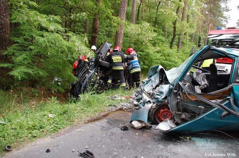 Wypadek za Dobrą k. Bolesławca