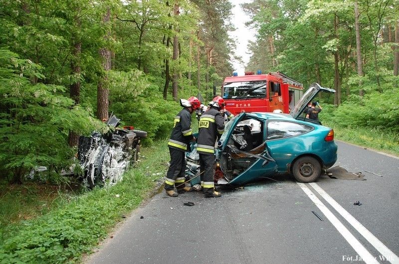 Wypadek za Dobrą k. Bolesławca