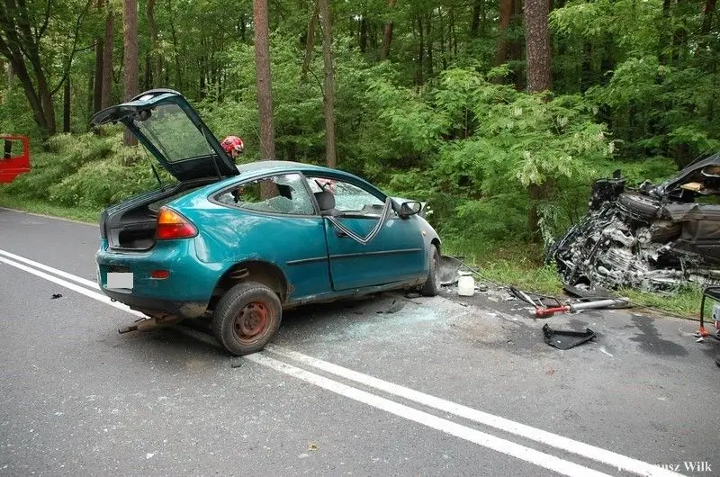 Wypadek za Dobrą k. Bolesławca