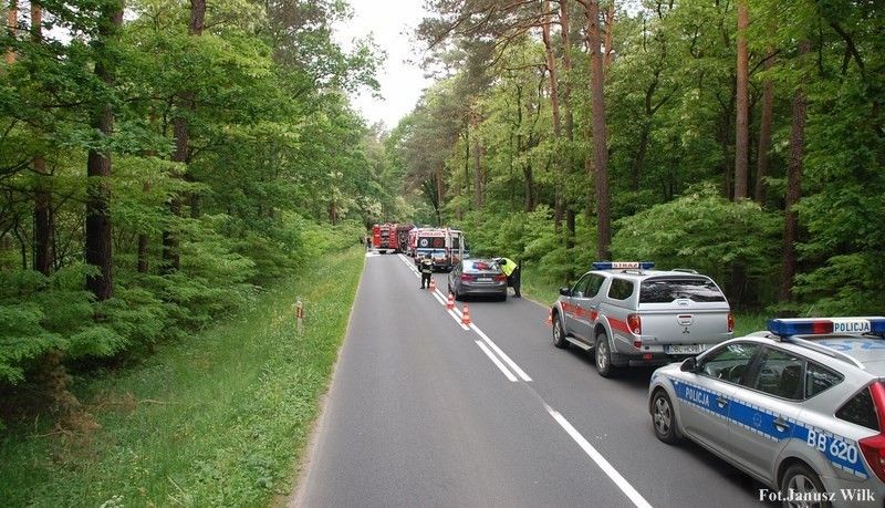 Wypadek za Dobrą k. Bolesławca