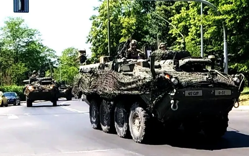 Wzmożony ruch pojazdów US Army w Bolesławcu
