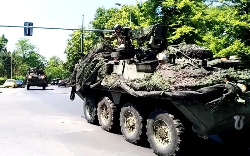 Wzmożony ruch pojazdów US Army w Bolesławcu