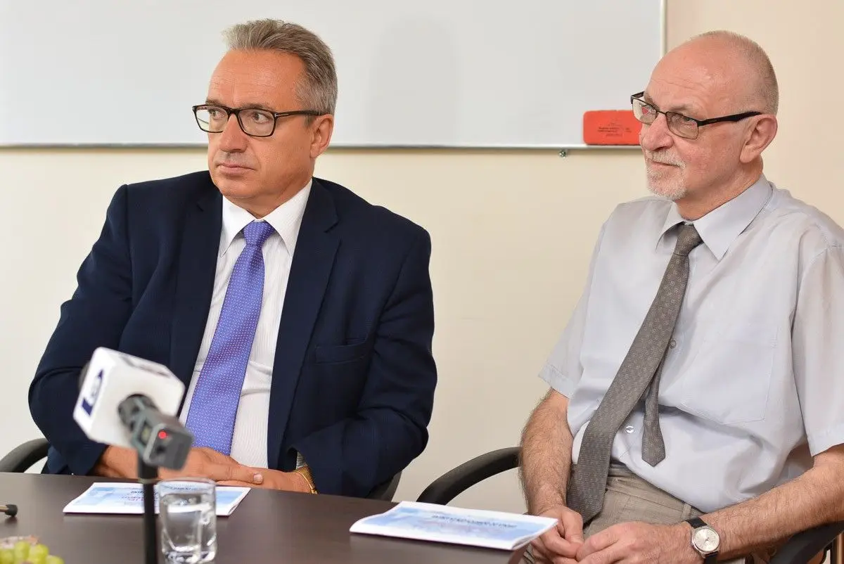 Konferencja z udziałem Piotra Romana, Andrzeja Dutkowskiego, Józefa Króla i Grzegorza Kozłowskiego