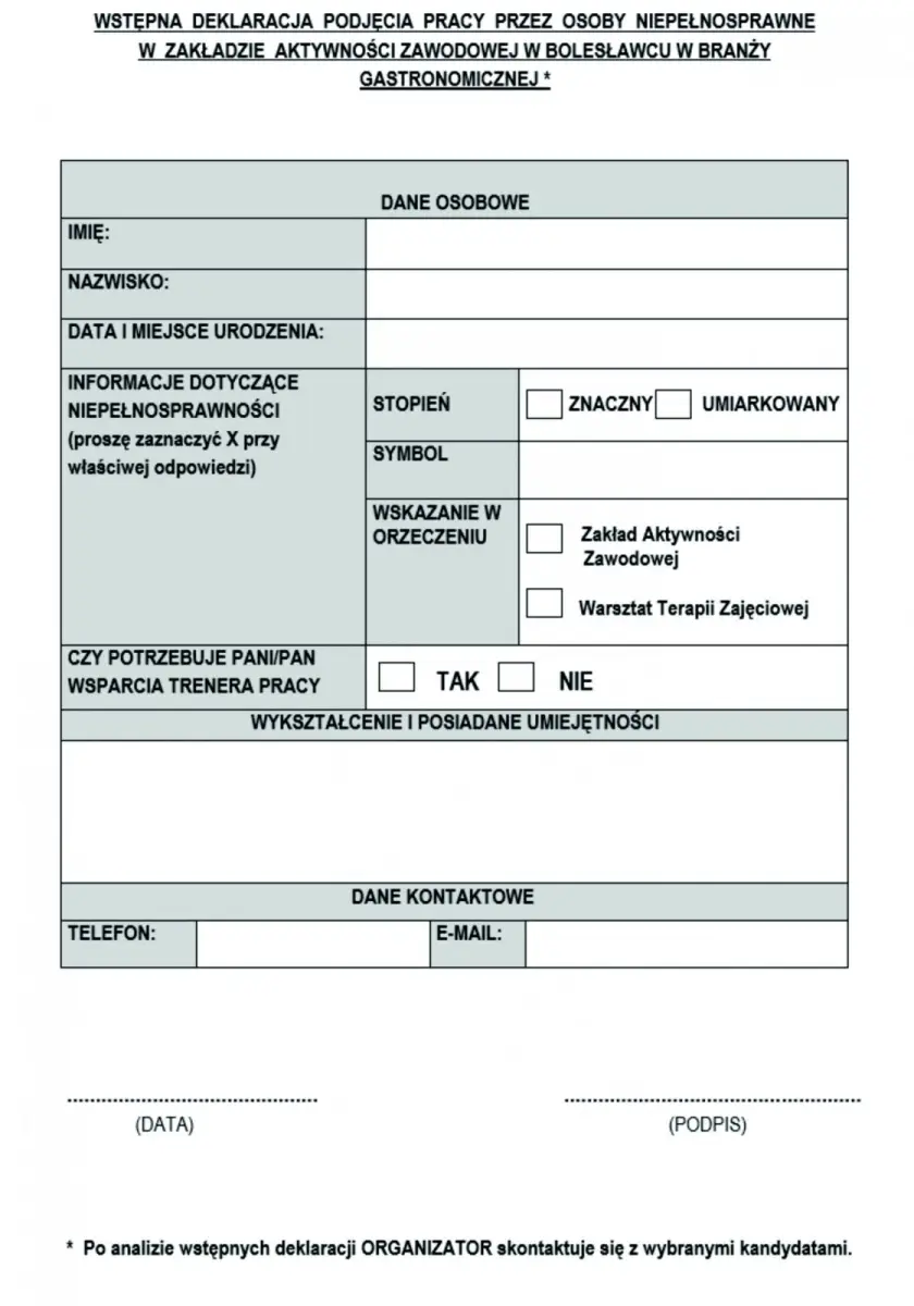 Formularz