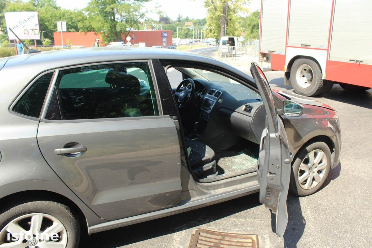 Zderzenie auta z motocyklem