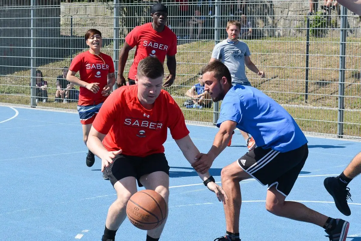 Żołnierze US Army na Powiatowym Dniu Sportu