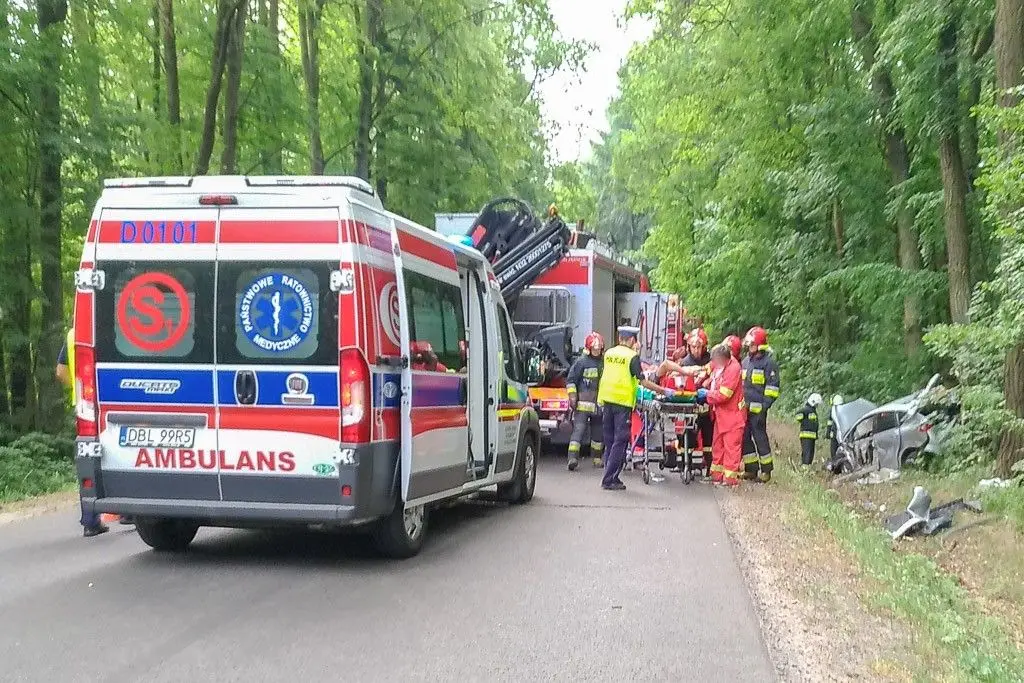 Wypadek na ul. Jeleniogórskiej
