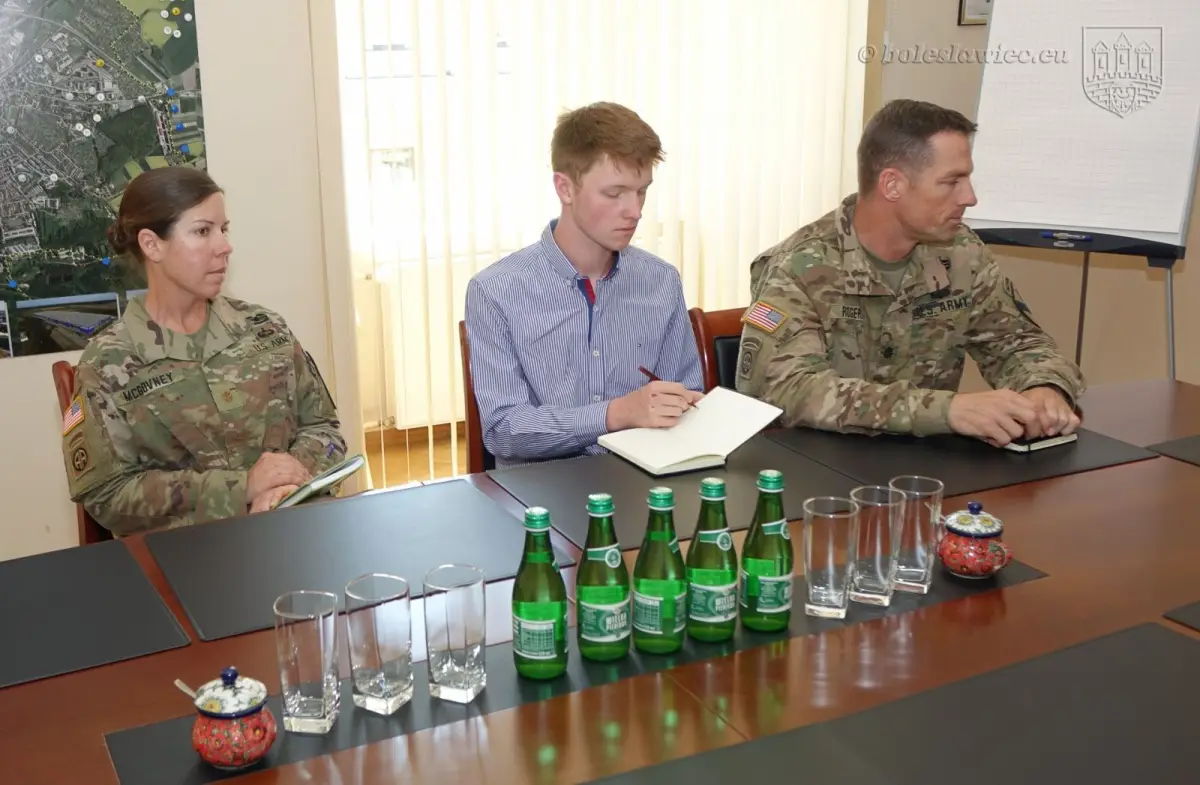 Nowy szef żołnierzy US Army z wizytą w bolesławieckim ratuszu