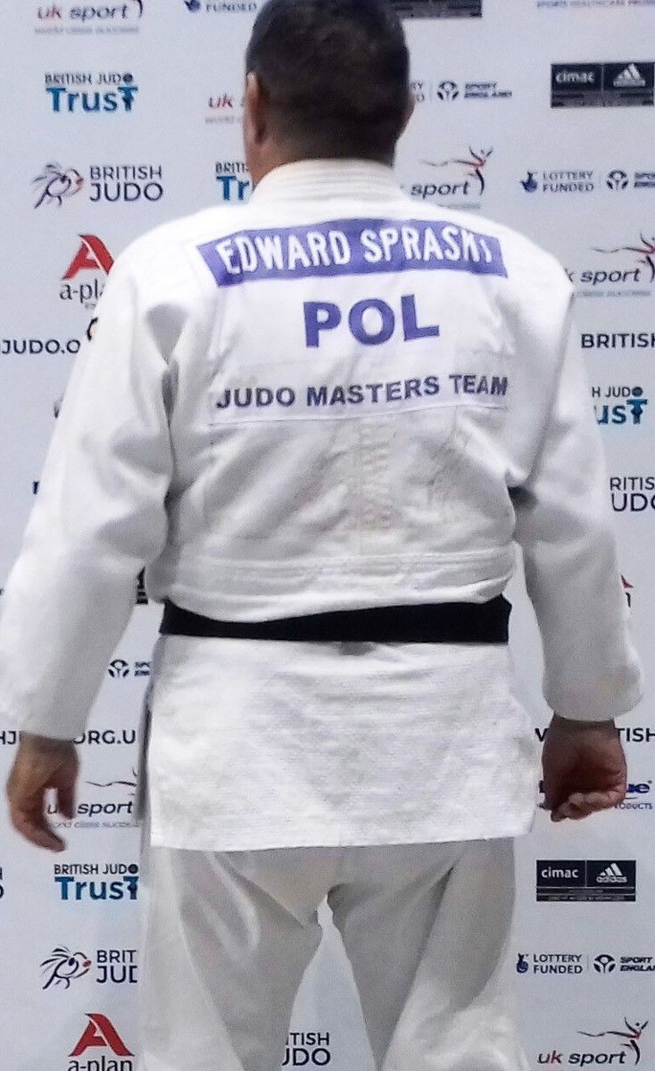 Edward Spraski ze srebrnym medalem Mistrzostw Europy Weteranów w judo