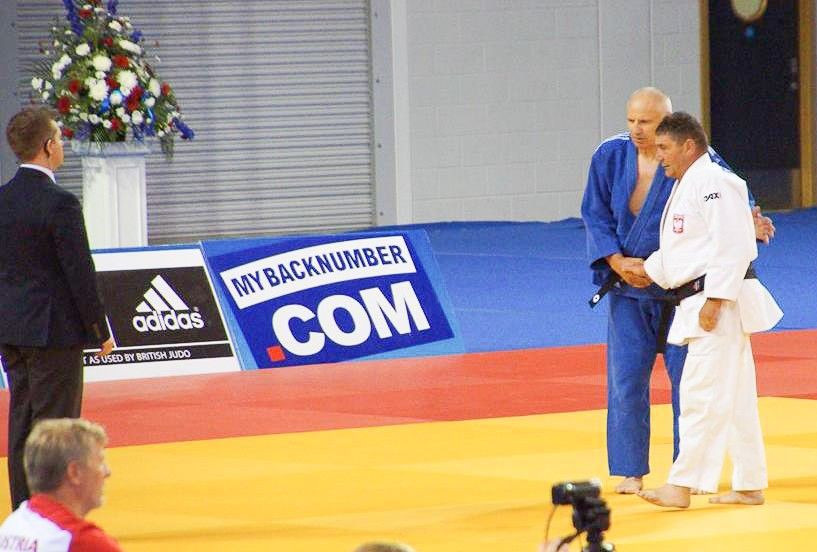 Edward Spraski ze srebrnym medalem Mistrzostw Europy Weteranów w judo