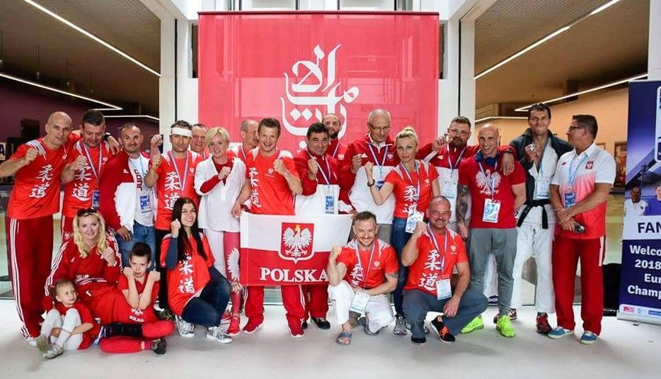 Edward Spraski ze srebrnym medalem Mistrzostw Europy Weteranów w judo