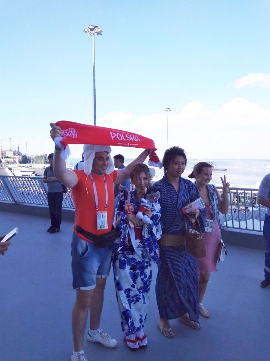 Mecz Polska - Japonia w Wołgogradzie