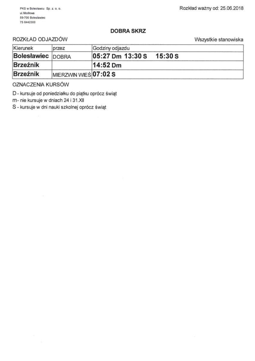 Jak dojechać do gminy Bolesławiec? Publikujemy rozkłady