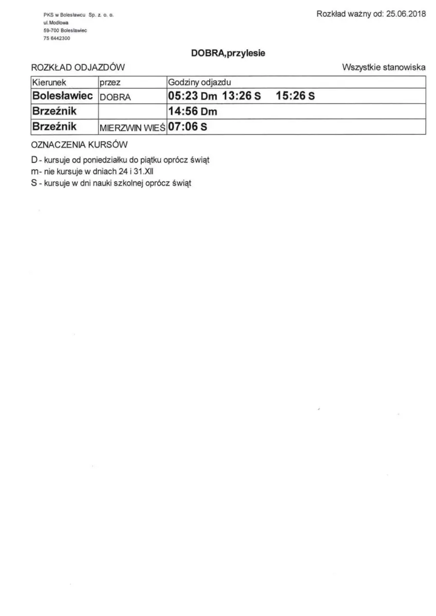 Jak dojechać do gminy Bolesławiec? Publikujemy rozkłady