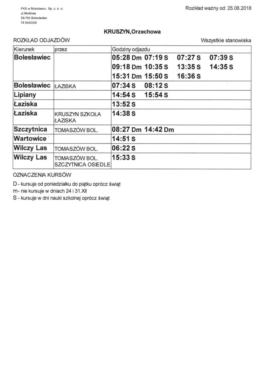 Jak dojechać do gminy Bolesławiec? Publikujemy rozkłady