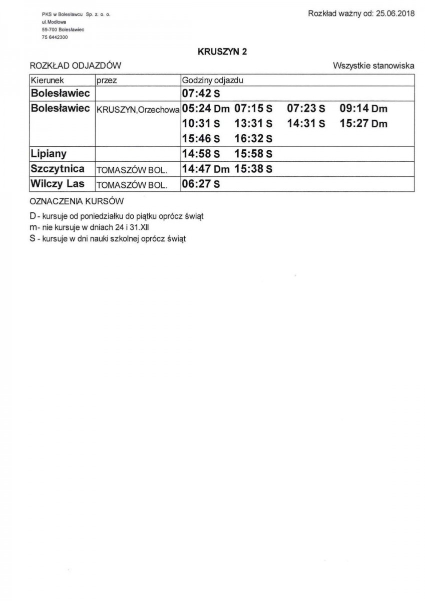 Jak dojechać do gminy Bolesławiec? Publikujemy rozkłady