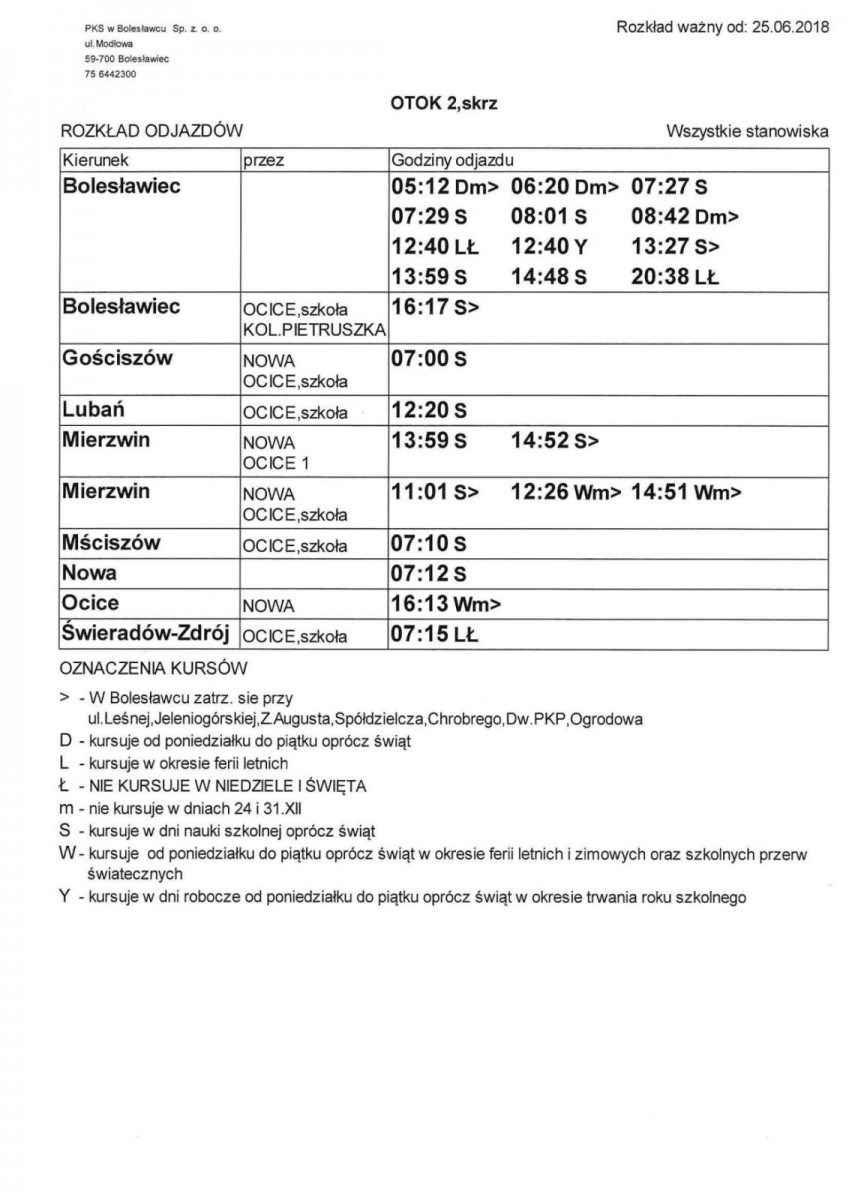 Jak dojechać do gminy Bolesławiec? Publikujemy rozkłady