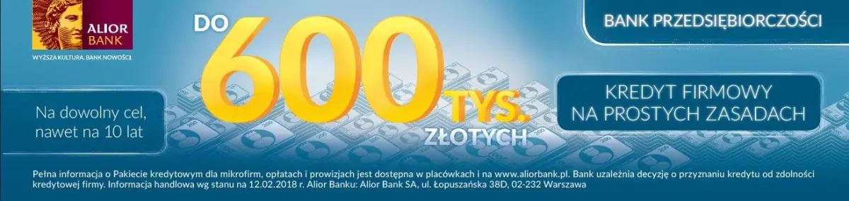 Kredyt firmowy w Alior Bank
