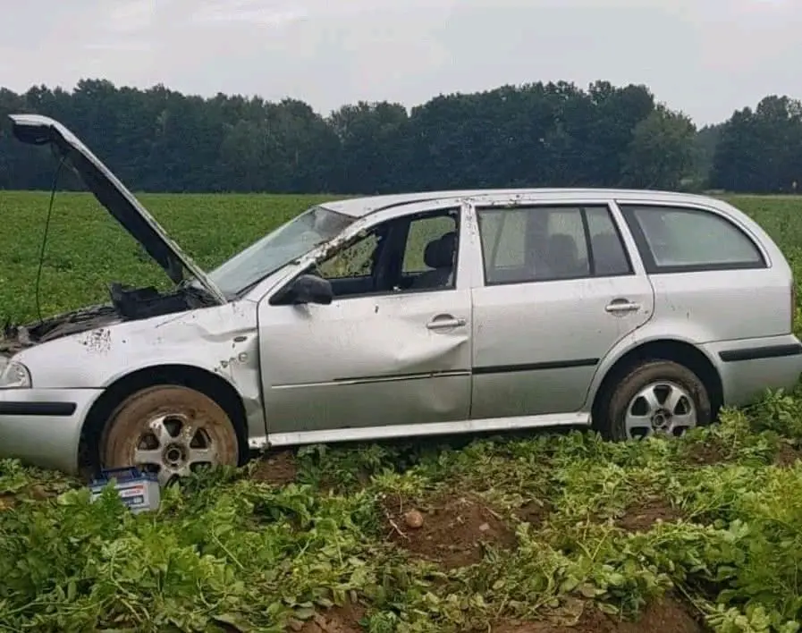 Dachowanie auta w Lubkowie