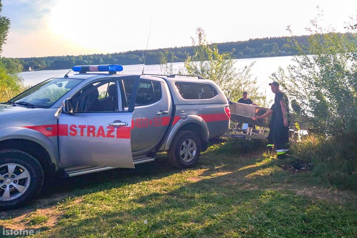 Akcja szukania topielca na Krępnicy