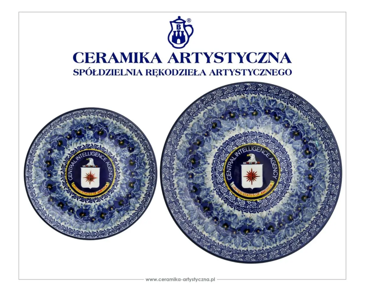 Ceramika wyprodukowana dla CIA przez Ceramikę Artystyczną Spółdzielnię Rękodzieła Artystycznego