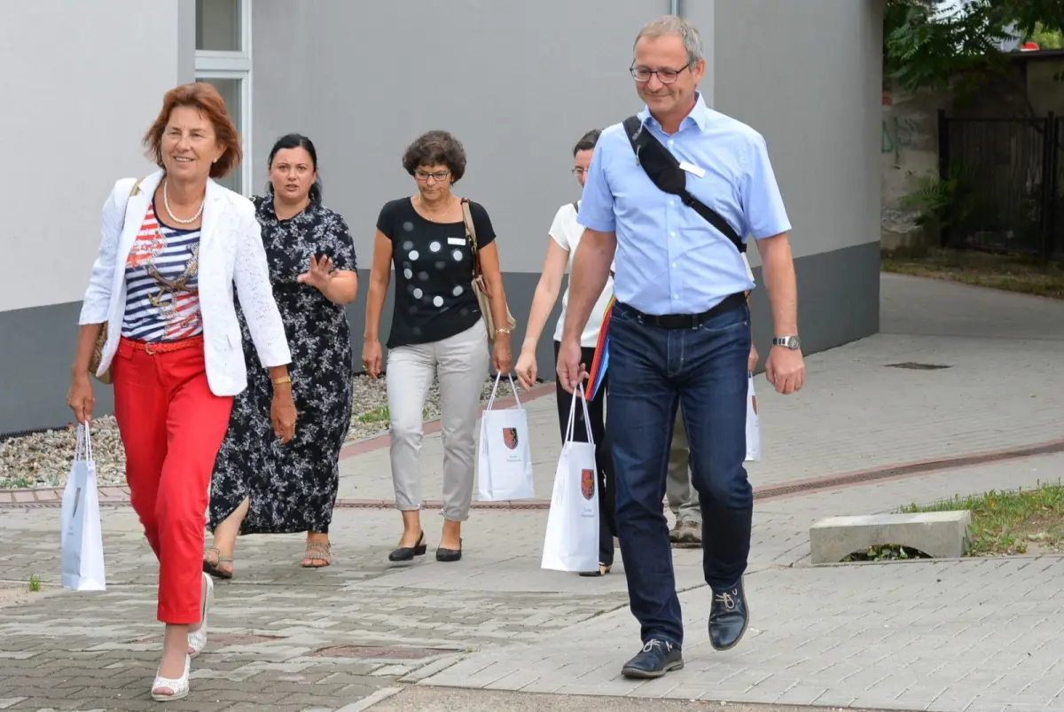 Urzędnicy z Powiatu Bautzen w Powiecie Bolesławieckim