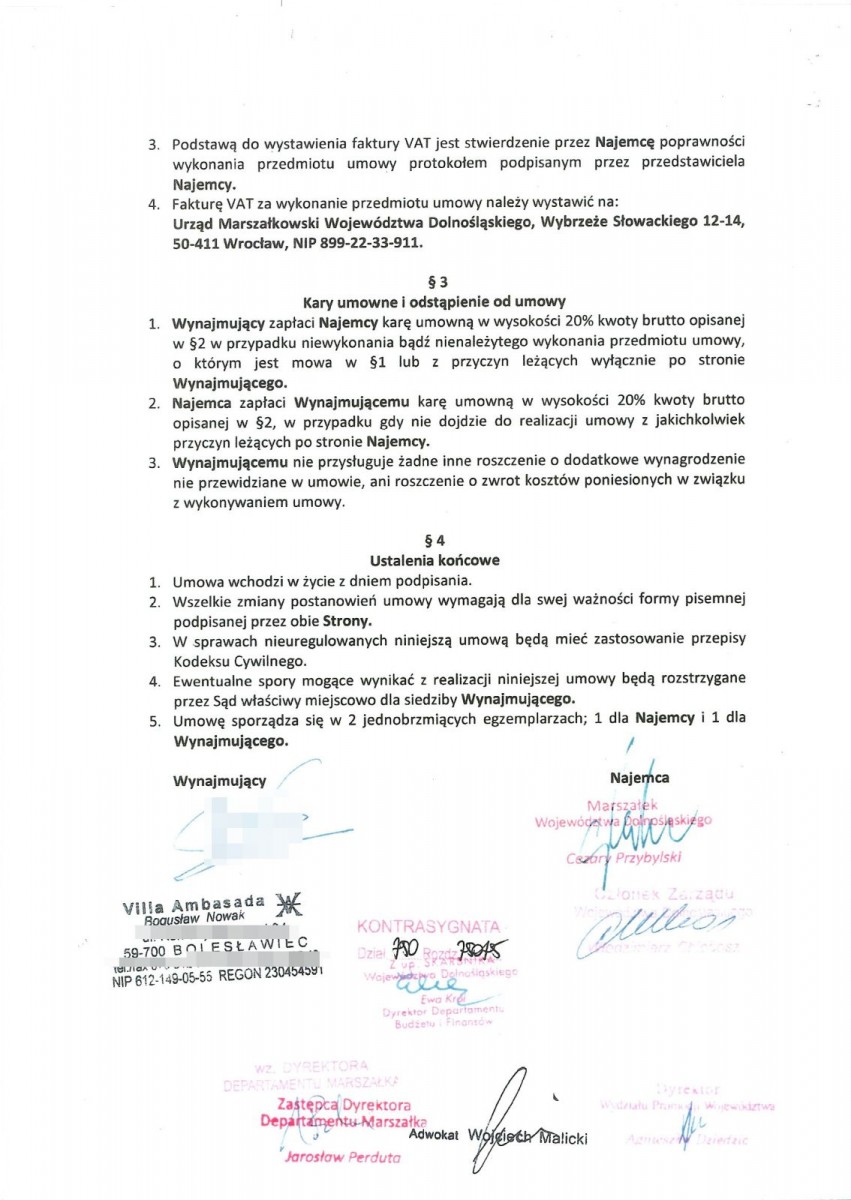 Dokumenty w sprawie Gliniady w 2014 roku w Bolesławcu