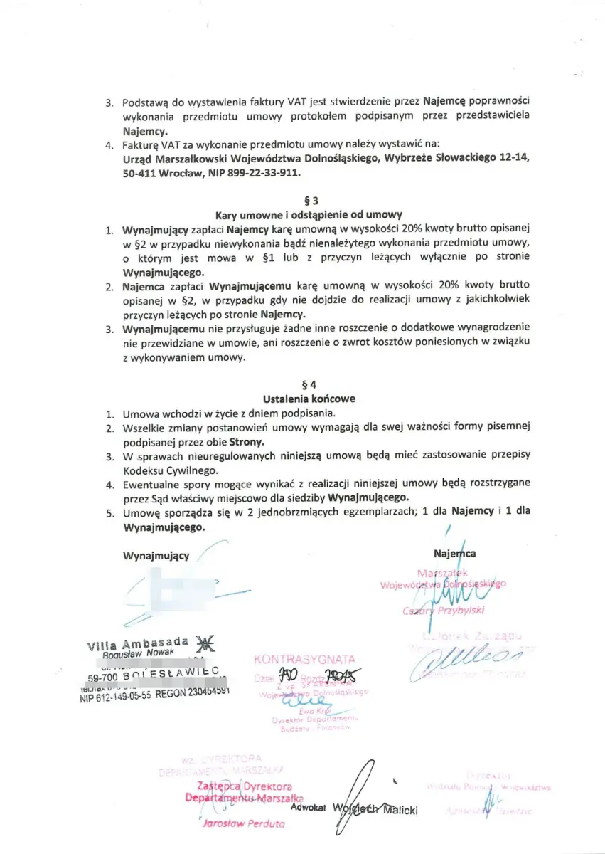 Dokumenty w sprawie Gliniady w 2014 roku w Bolesławcu