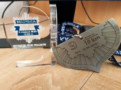 Łukasz Król z drogówki drugi na Mistrzostwach Polski Policjantów