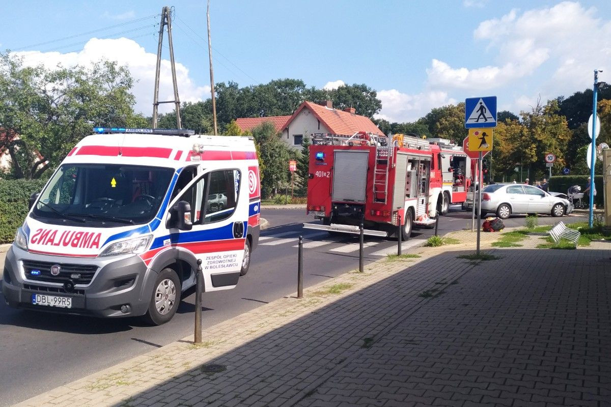 Wypadek na skrzyżowaniu Staszica z Góralską