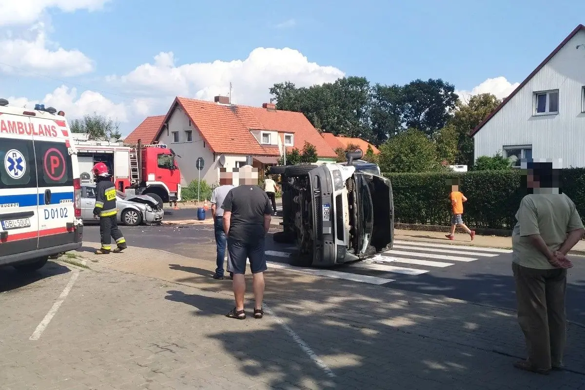 Wypadek na skrzyżowaniu Staszica z Góralską