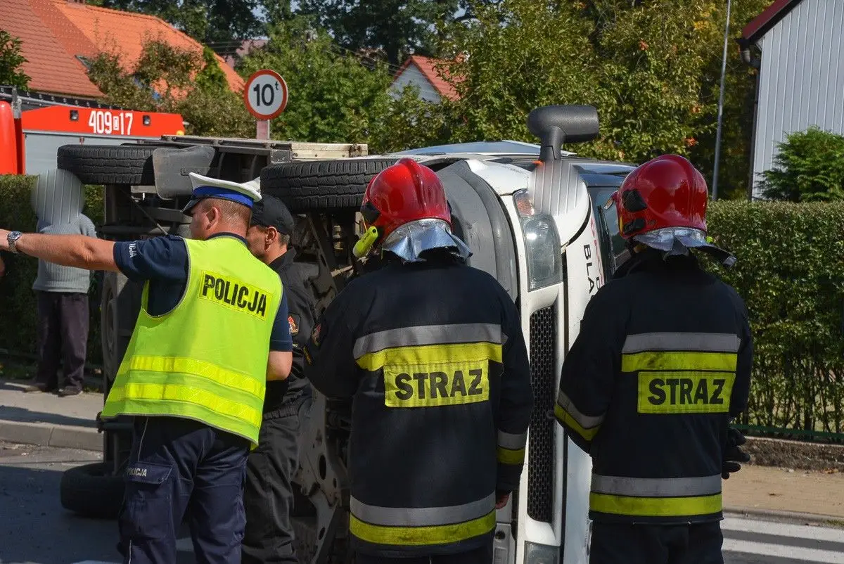 Wypadek na skrzyżowaniu Staszica z Góralską