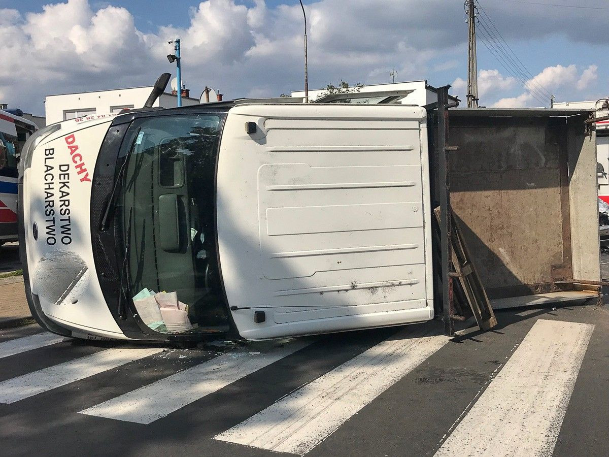 Wypadek na skrzyżowaniu Staszica z Góralską