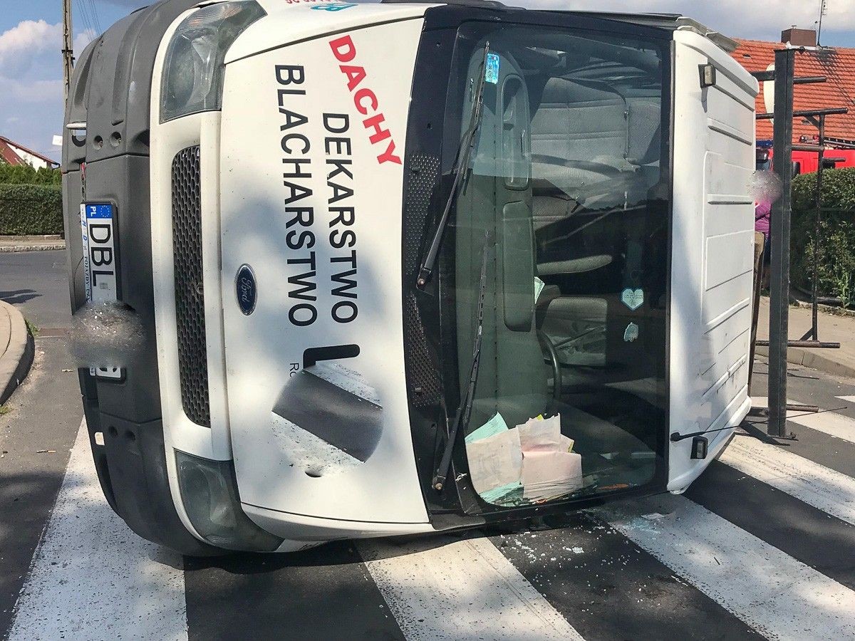 Wypadek na skrzyżowaniu Staszica z Góralską