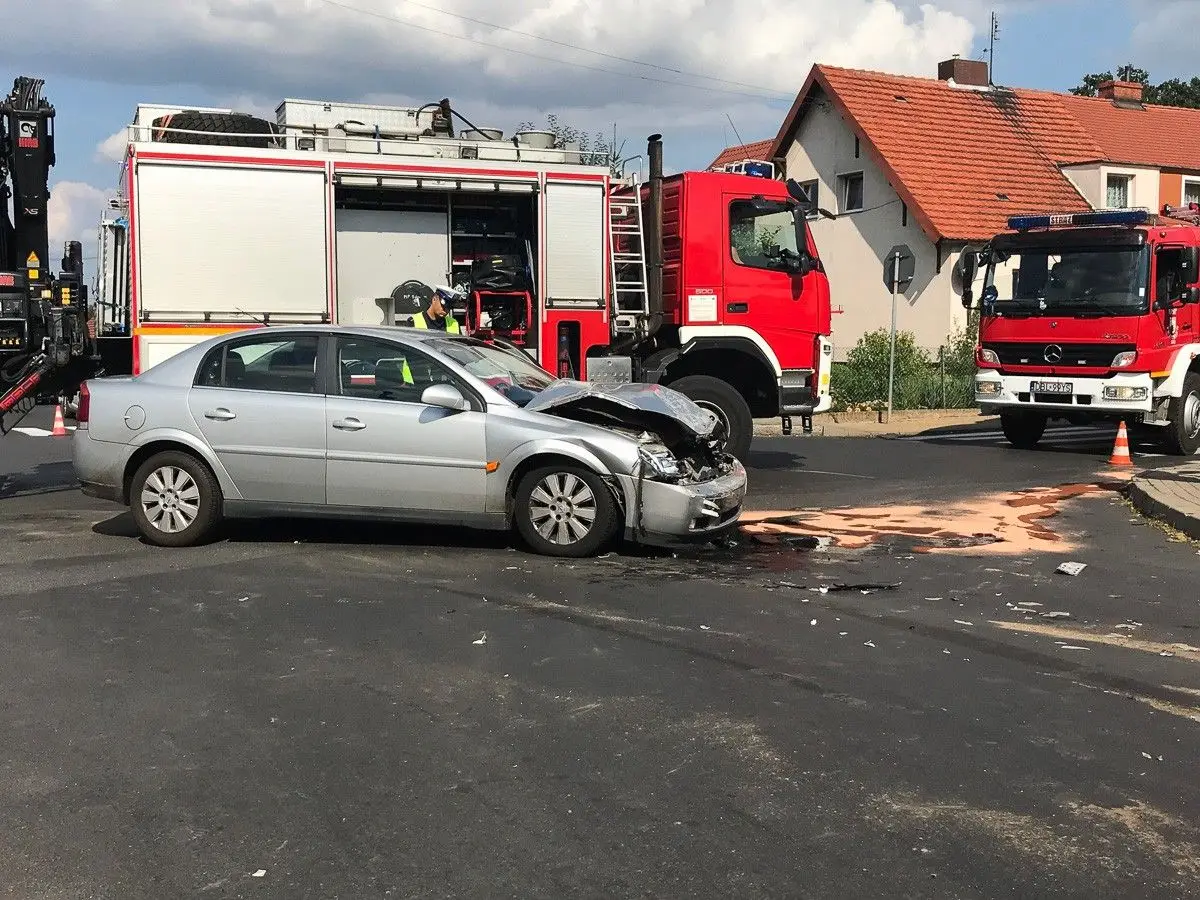 Wypadek na skrzyżowaniu Staszica z Góralską